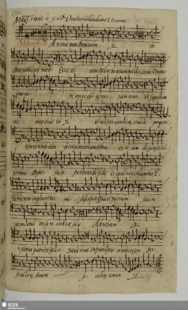 Colombani, Oratio: Magnificat in 1.Ton (dorisch)