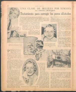 Tratamiento para corregir los poros dilatados : Una clase de belleza por semana