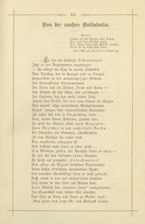 Von der rauhen Soldateska