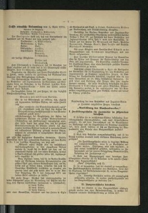 Sechste ordentliche Versammlung vom 3. April 1875