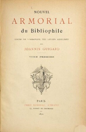 Nouvel armorial du bibliophile : guide de l'amateur des livres armoriés, 1