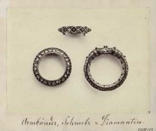 Armbänder, Schmelz und Diamanten