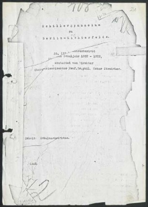 1922/23: Jahresbericht ... - 1922/23
