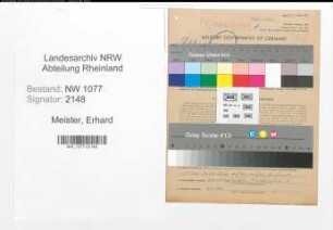 Entnazifizierung Erhard Meister , geb. 24.12.1913 (Polizist)