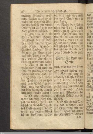 Sorge für Leib und Seele.