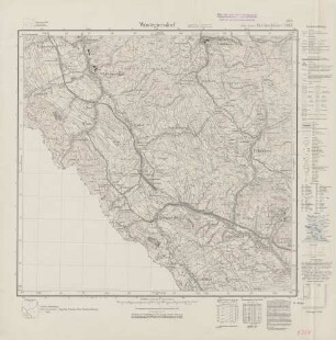 5364 (alte Nr.: 3133) Wüstegiersdorf, Meßtischblatt (4cm - Karte)