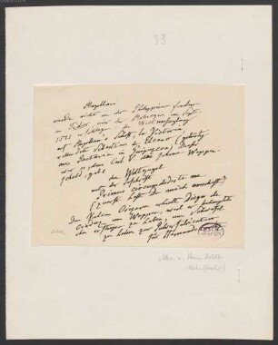 Alexander von Humboldt (1769 - 1859) Autographen: Briefe von Alexander von Humboldt an verschiedene Adressaten - BSB Autogr.Cim. Humboldt, Alexander von, 34. Alexander von Humboldt (1769 - 1859) Autographen: Brief von Alexander von Humboldt an N. N. - BSB Autogr.Cim. Humboldt, Alexander von.34