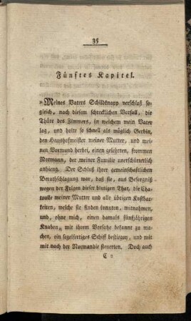 Fünftes Kapitel. - Sechstes Kapitel.