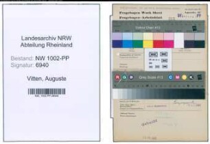 Entnazifizierung Auguste Vitten , geb. 18.01.1905 ()