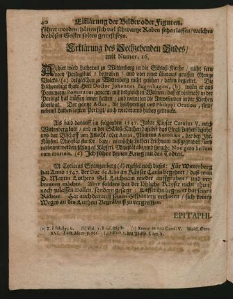 Erklärung des Sechzehenden Bildes/ mit Numer. 16.