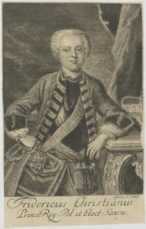 Bildnis des Fridericus Christianus Princ. Reg. Pol.