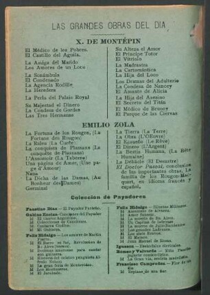 Las grandes obras del día