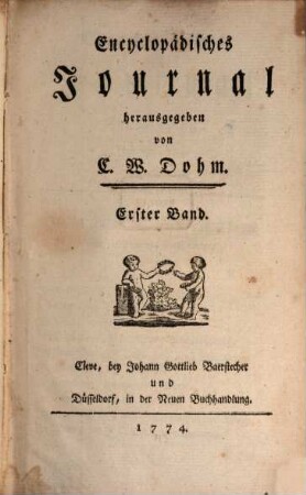 Encyclopädisches Journal. 1. 1774