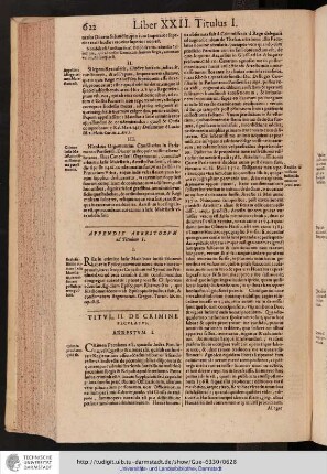 Liber XXII. Titulus II.