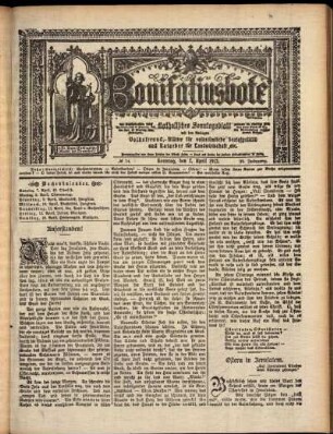 Erste Ausgabe vom Sonntag, den 07. April 1912.