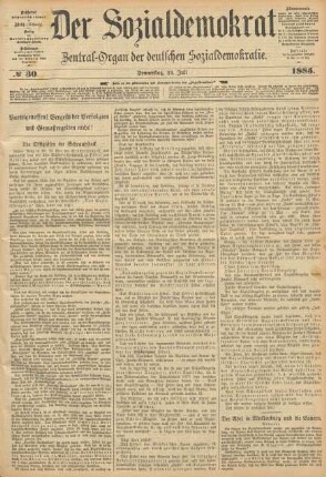 No 30. Donnerstag, 23. Juli 1885.