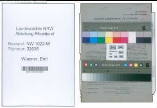 Entnazifizierung Emil Wuester , geb. 08.01.1909 (Kassierer)