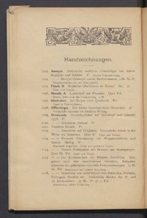 Handzeichnungen