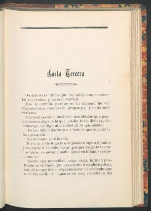 Carta tercera