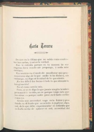 Carta tercera