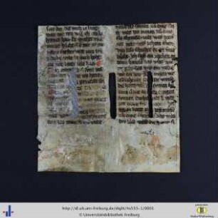 Mystischer Text, Fragment