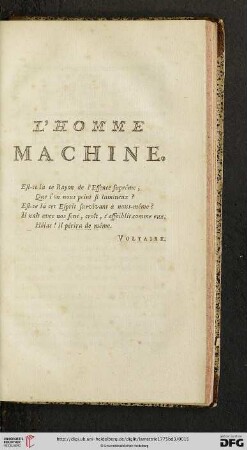 L'Homme Machine
