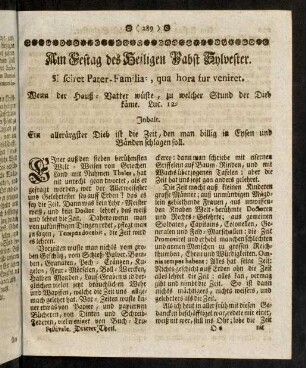 289-296, Am Festtag des Heiligen Pabst Sylvester