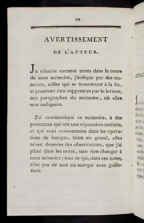 10, Avertissement de l'Auteur