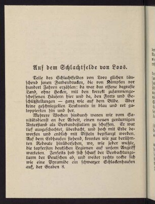 84-88, Auf dem Schlachtfelde von Loos