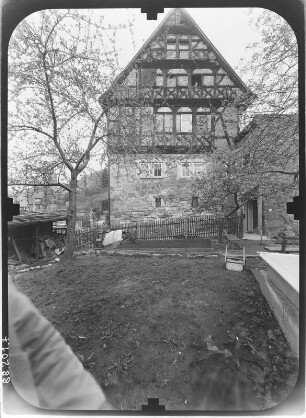 Wasungen, Maienhof 4/5. Maienhof (1576). Giebelansicht
