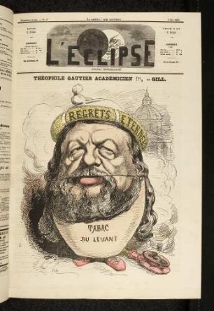 Théophile Gautier Académicien (?), par Gill