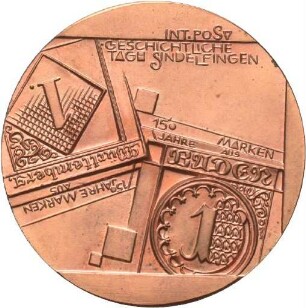 Medaille von Victor Huster auf die Internationalen Postgeschichtliche Tage Sindelfingen