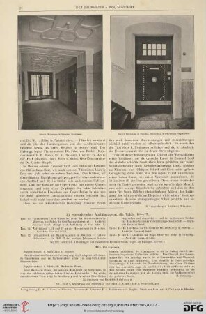 Zu vorstehenden Ausführungen: die Tafeln 10-17 / Alte Bauformen
