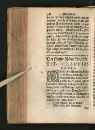 Der fünfte Römische Keiser. Tit. Claudius Drusus.