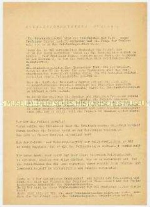 Informationsblatt des Allgemeinen Studenten-Ausschusses über Protestaktionen gegen die Notstandsgesetze