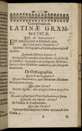De Orthographia.