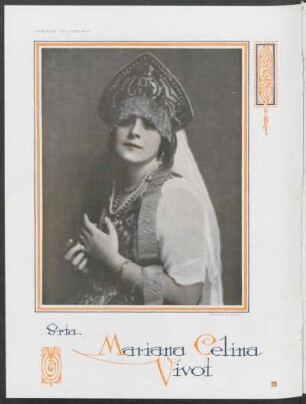 Srta. Mariana Celina Vivot : Fotografía de Van Riel