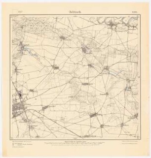 Regionalplanung Bitterfeld-Delitzsch: Planungsunterlage Messtischkarte, Teilblatt 2535 (Delitzsch), 1:25000