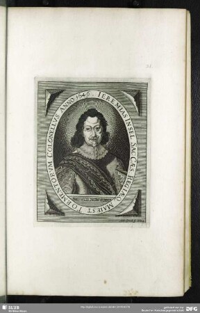 Jeremias Insel Sac: Caes: Regiaeq Maiest: Tormentorum Colonellus Anno 1646.