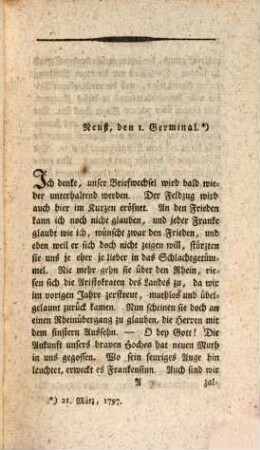 Briefe eines Marseillers während der letzten Begebenheiten bei der Sambre und Maasarmee