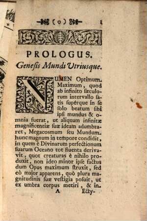 Megacosmus et microcosmus, id est, mundus magnus et parvus