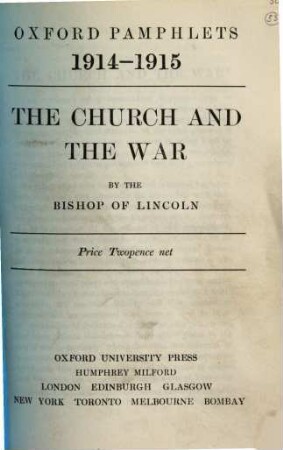 The church and the war