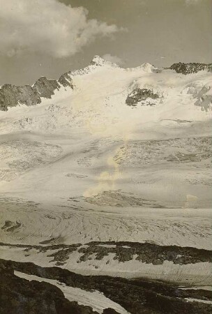 Österreich. Hohe Tauern. Venedigergruppe. Großvenediger (3660 m). Blick über das Obersülzbachkees
