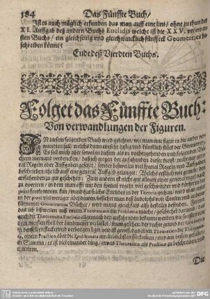 Folget das Fünffte Buch: Von verwandlungen der Figuren.