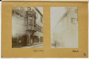 Erker, Kaysersberg: Ansichten (aus: Skizzen- und Fotoalbum 16)