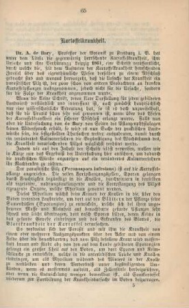 Kartoffelkrankheit.
