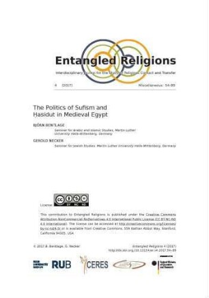 4: The politics of Sufism and Ḥasidut in medieval Egypt
