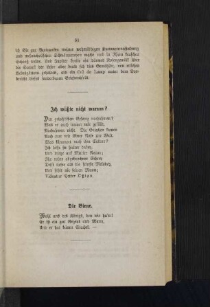 Ich wüßte nicht warum?