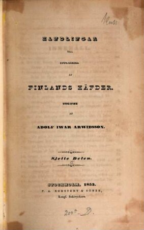 Handlingar till upplysning af Finlands häfder. 6. 1440/1674 (1853)