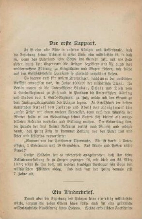 Der erste Rapport